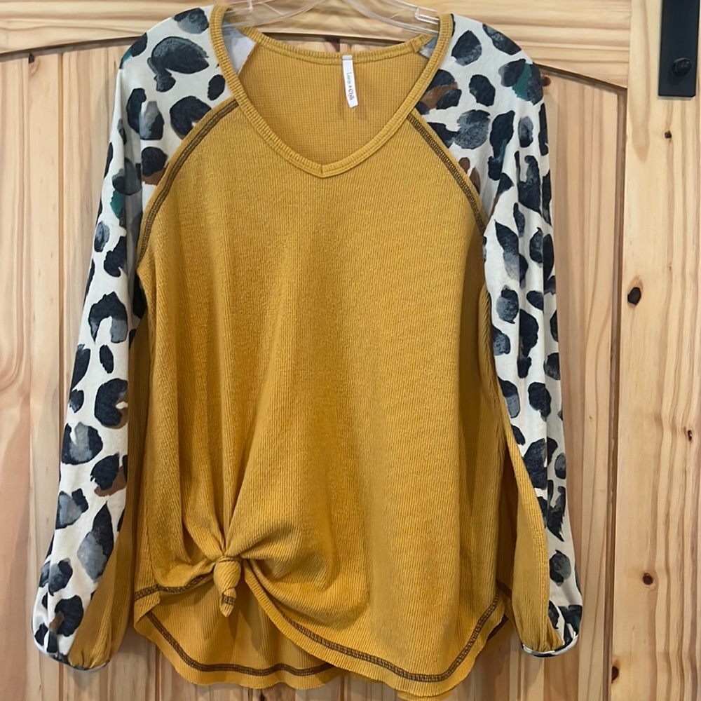 EUC size medium v neck long sleeve shirt